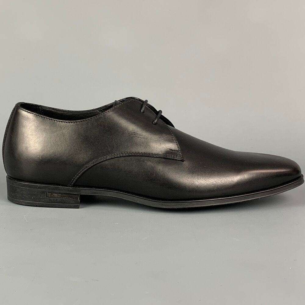 PAUL SMITH Size 7 Black Leather Lace Up Shoes